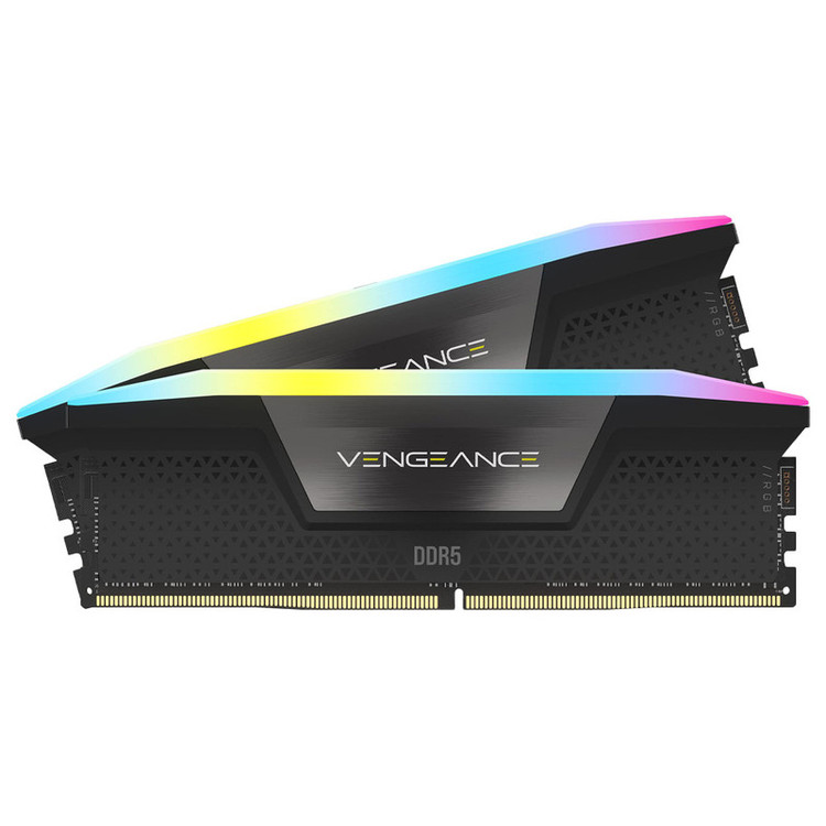 رم دسکتاپ DDR5 دو کاناله Corsair مدل VENGEANCE RGB ظرفیت 32GB فرکانس 6400MHz تایمینگ CL40 هیتسینک آلومینیومی و نورپردازی ARGB پشتیبانی از XMP 3.0