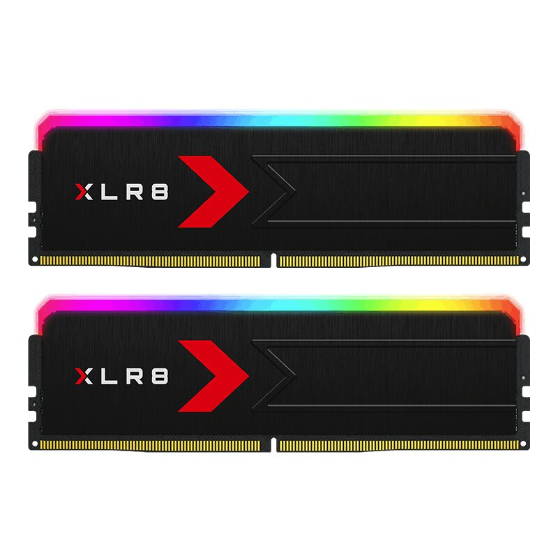رم دسکتاپ DDR5 دو کاناله 6000 مگاهرتز CL30 پی ان وای مدل XLR8 RGB ظرفیت 64 گیگابایت