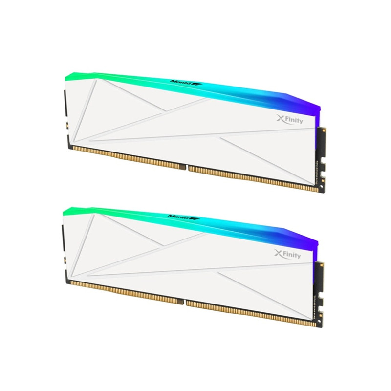 رم دسکتاپ DDR5 دو کاناله 5600 مگاهرتز CL36 وی کالر مدل Manta XFinity RGB ظرفیت 32 گیگابایت